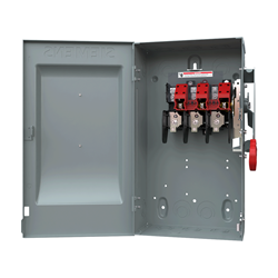 Mostrar detalles de INTERRUPTOR DE SEGURIDAD 3 X 30A 600V NEMA 1 S/PORTA FUSIBLE Imagen de INTERRUPTOR DE SEGURIDAD 3 X 30A 600V NEMA 1 S/PORTA FUSIBLE