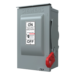 Mostrar detalles de INTERRUPTOR DE SEGURIDAD 3 X 30A 600V NEMA 3R S/PORTA FUSIBLE Imagen de INTERRUPTOR DE SEGURIDAD 3 X 30A 600V NEMA 3R S/PORTA FUSIBLE