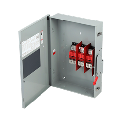 Mostrar detalles de INTERRUPTOR DE SEGURIDAD 3 X 400A 600V NEMA 3R S/PORTA FUSIBLE Imagen de INTERRUPTOR DE SEGURIDAD 3 X 400A 600V NEMA 3R S/PORTA FUSIBLE