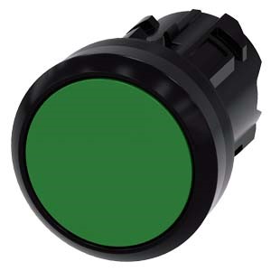 Imagen de BOTON PULSADOR VERDE 22MM SOSTENIDO PLASTICO