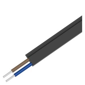 Imagen de CABLE ASI NEGRO PERFILADO PARA TENSIÓN AUXILIAR EXTERNA DE 24 V GOMA 2 X 1,5 MM2, 100 M COMPUESTO PO