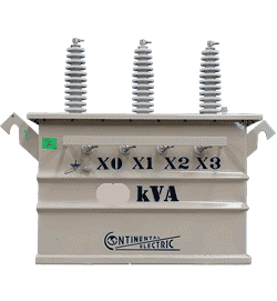 Imagen de TRANSFORMADOR TRIFASICO TIPO POSTE 30 KVA 13200 220/127 V MARCA CONTINENTAL