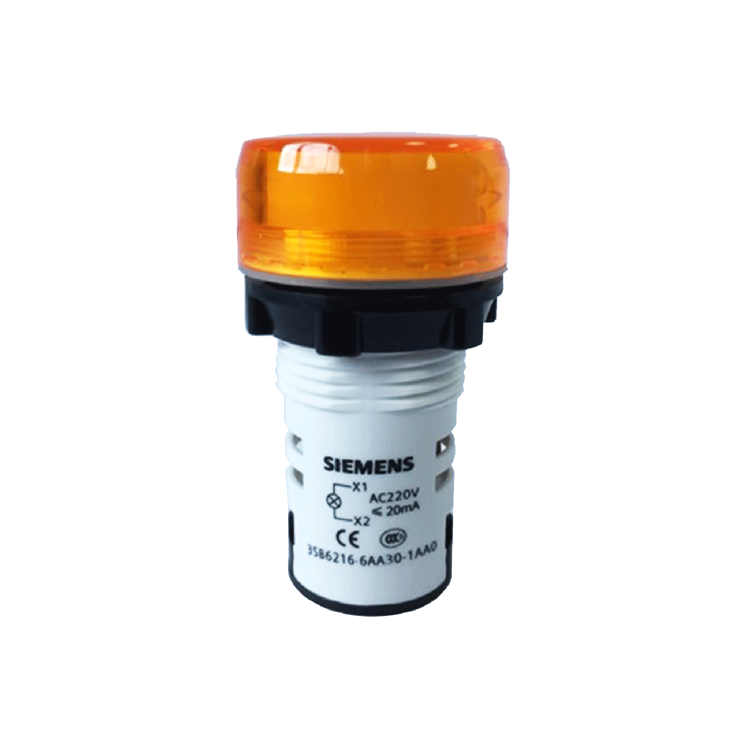 Imagen de LAMPARA DE SEÑALIZACIÓN AMARILLO 22MM 110V AC/DC LED INTEGRADO