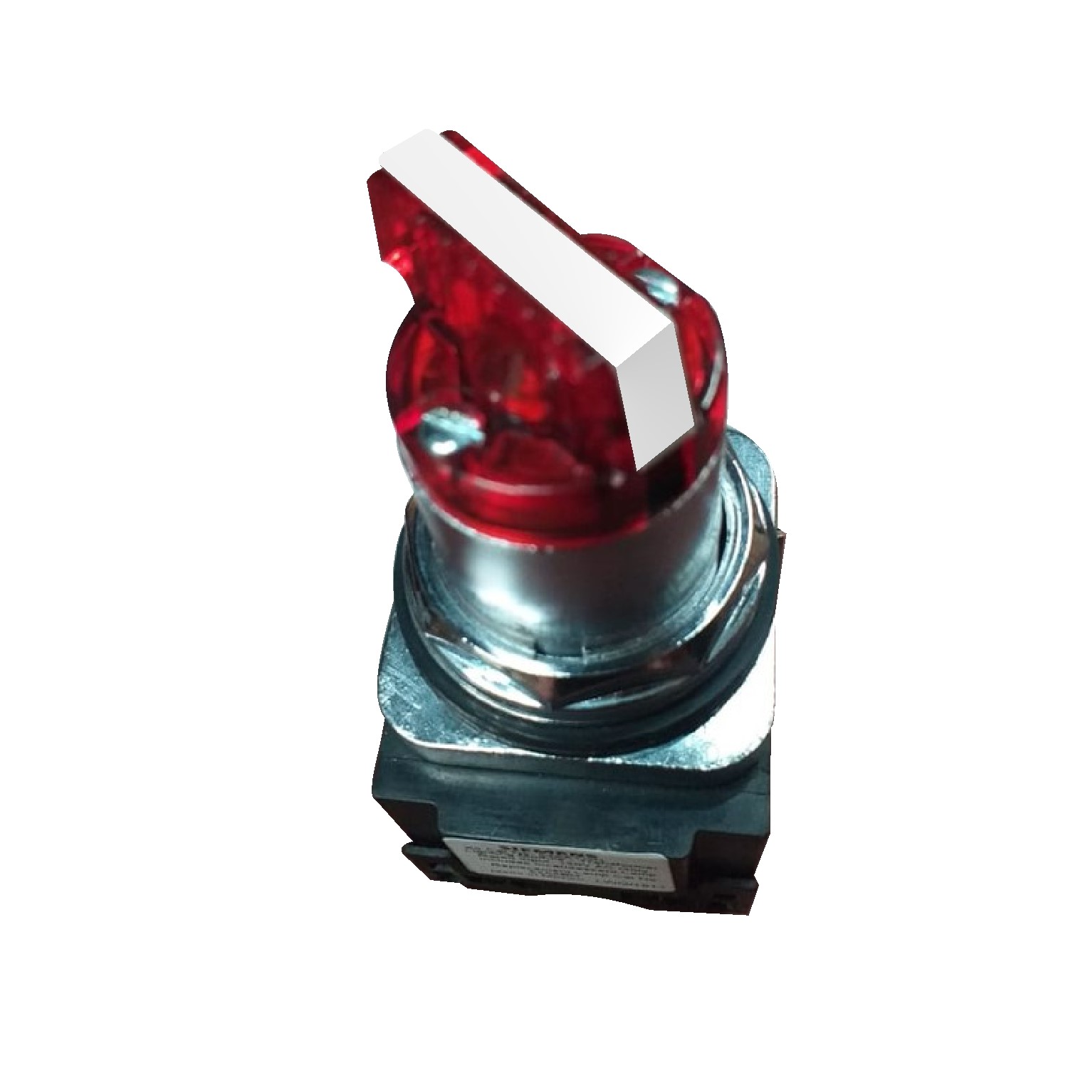 Imagen de SELECTOR ROJO ILUMINADO 30MM 120V 2 POSICIONES COMPLETO NEMA 3R,4X,12,13