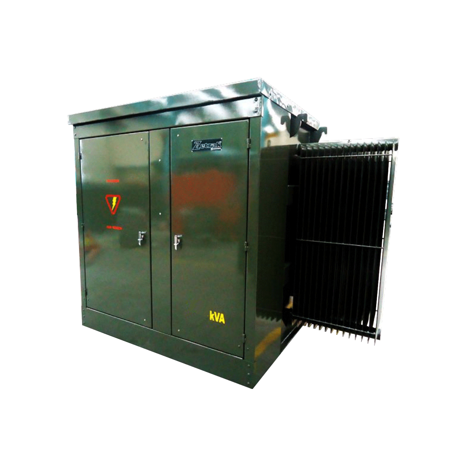 Imagen de TRANSFORMADOR PEDESTAL TRIFASICO 45 KVA 33000 220/127 V  RADIAL ESTRELLA-ESTRELLA MARCA ZETRAK