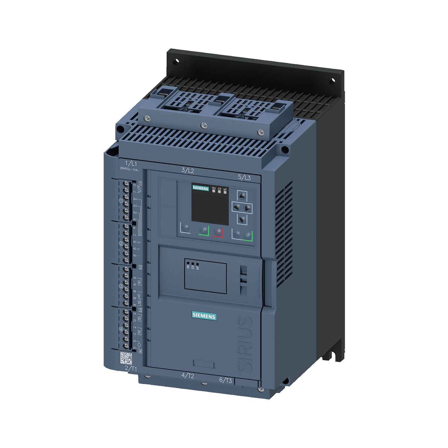 Imagen de ARRANCADOR SUAVE ESTADO SOLIDO 3RW55 77 AMP 20/50 HP 200-480V CONTROL 110-220 V AC