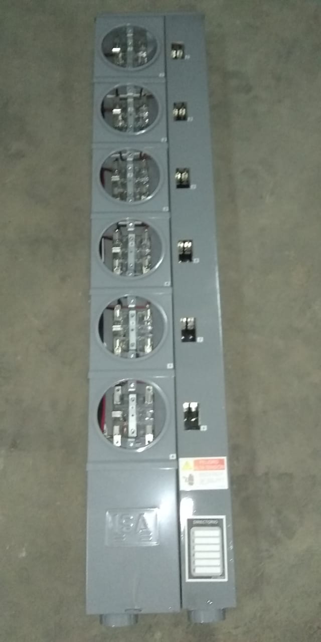 Imagen de CONCENTRACION DE MEDIDORES MODULAR 6 SERVICIOS 5 MORDAZAS 100A 2F 3H, CABLEADA