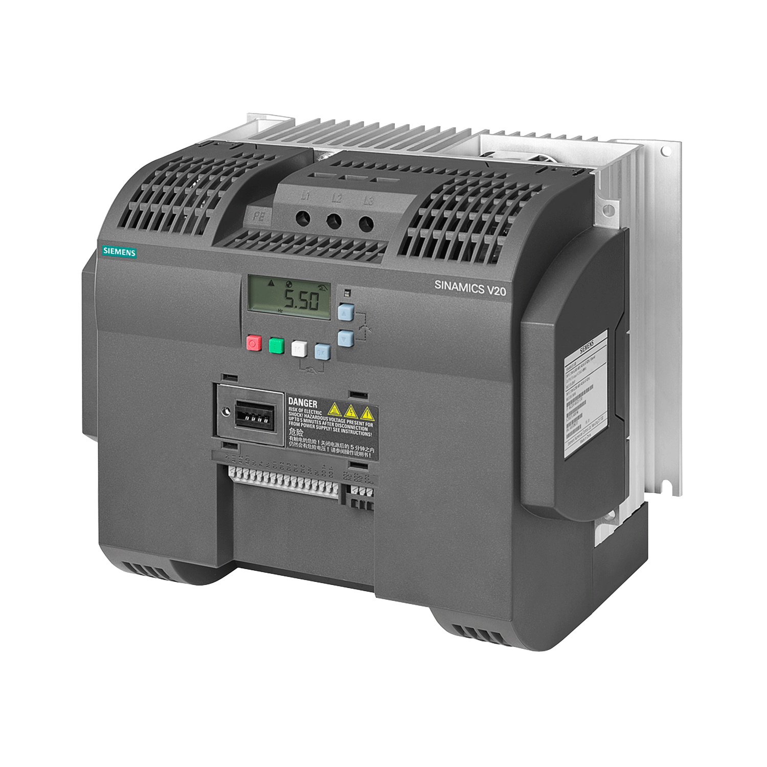 Imagen de VARIADOR SINAMICS V20 ENTRADA TRIFASICA 440V AC 11 KW 15 HP SIEMENS