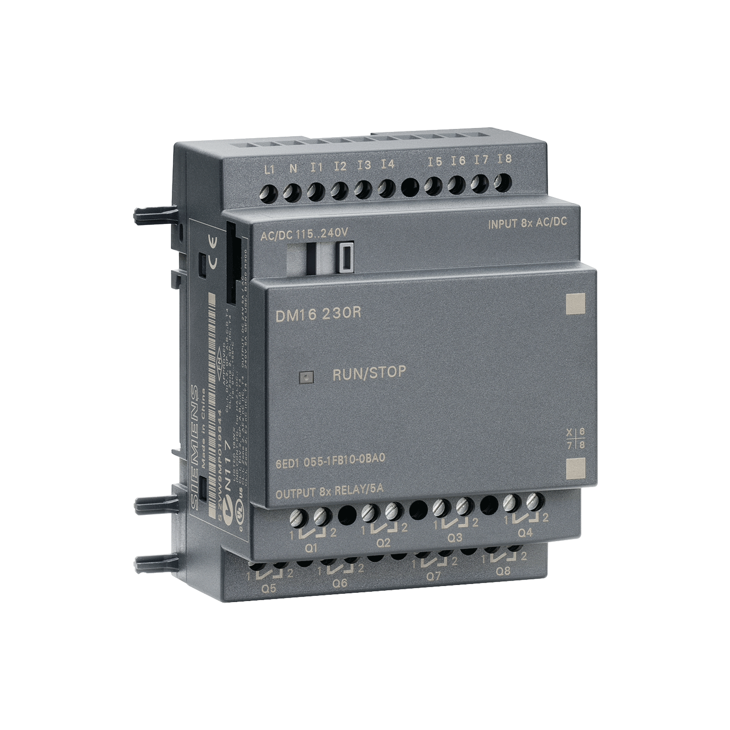 Imagen de LOGO MODULO EXPASION DM16 230R, 8DI/8DO RELES 230 VAC/VCC