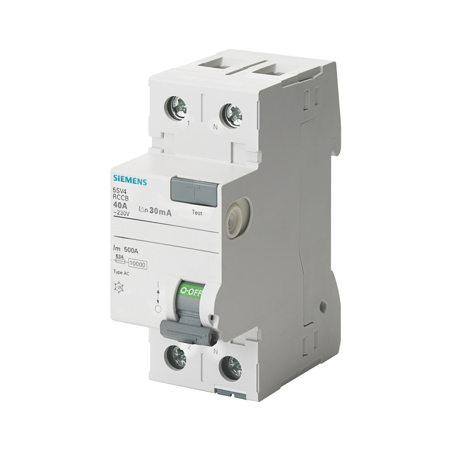 Imagen de INTERRUPTOR DIFERENCIAL, TIPO A, 10MA 2X16A 10KA/400V