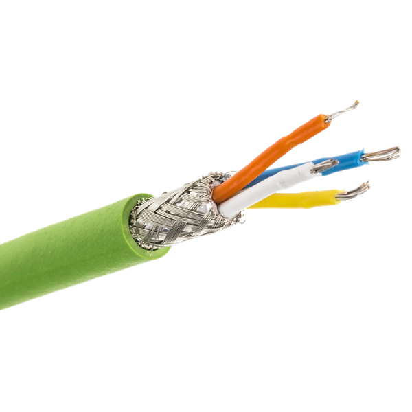 CABLE PROFINET 4 HILOS CAL.22 AWG CAT5E BLINDADO MALLA TRENZADA PAR ...