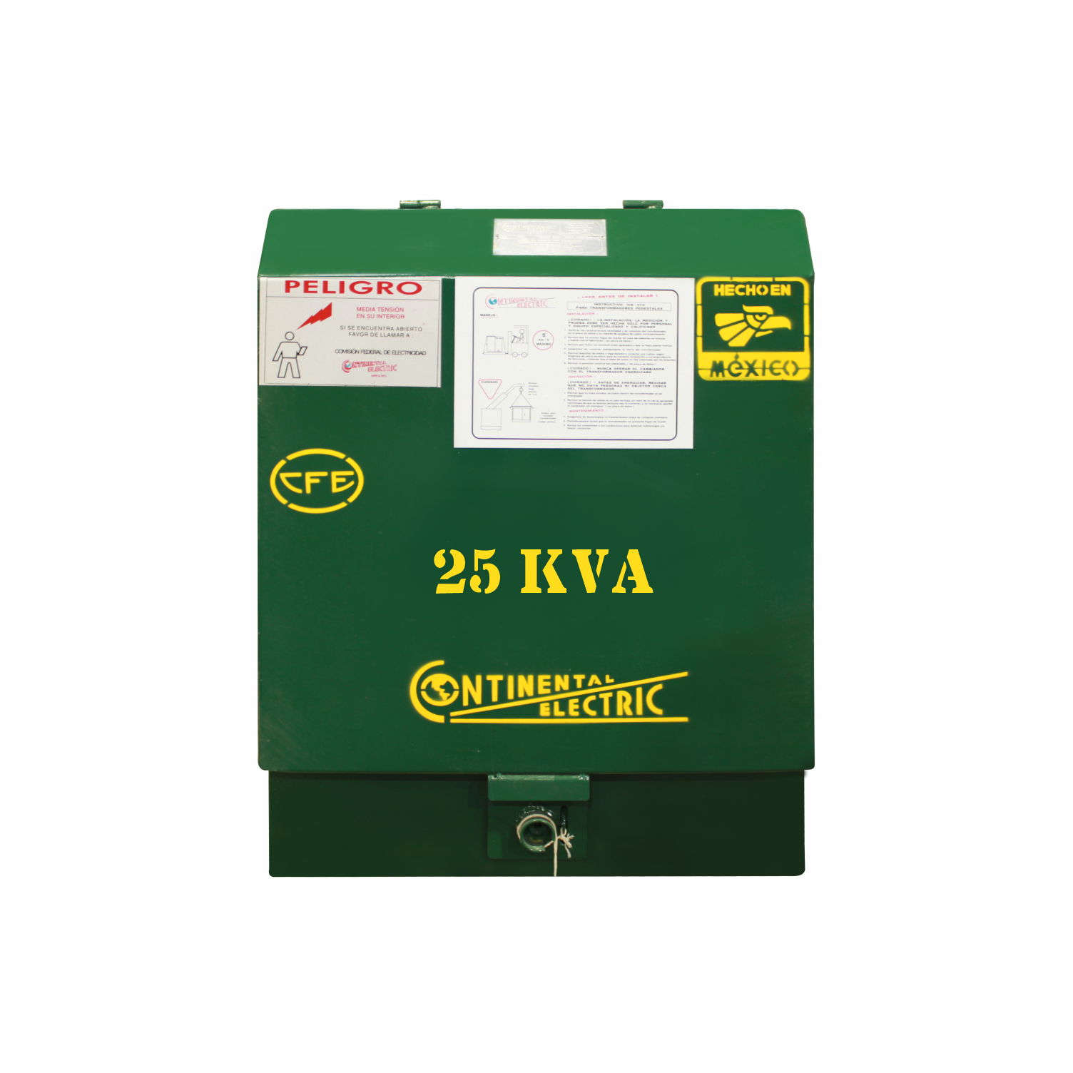 Imagen de TRANSFORMADOR PEDESTAL MONOFASICO 25 KVA 13200 240/120 V NORMA K CONTINENTAL